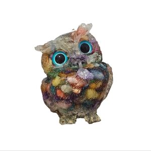 Rainbow Colored 2" Crystal Stones with Epoxy Resin